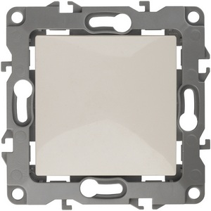 Изображение товара Проходной переключатель одноклавишный встраиваемый (слоновая кость) ЭРА 12-1108-02