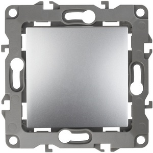 Изображение товара Клавиша для выключателя (алюминий) ЭРА 12-1111-03