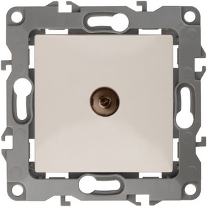 Изображение товара ТВ-розетка встраиваемая (слоновая кость) ЭРА 12-3101-02
