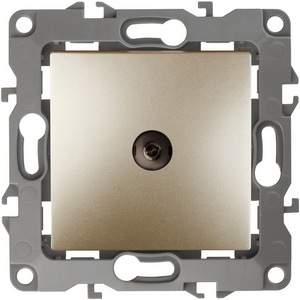 Изображение товара ТВ-розетка встраиваемая (шампань) ЭРА 12-3101-04