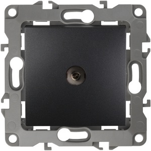 Изображение товара ТВ-розетка встраиваемая (антрацит) ЭРА 12-3101-05