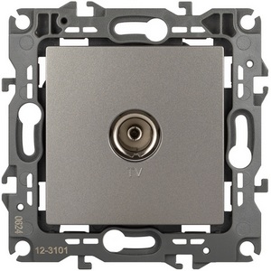 Изображение товара ТВ-розетка встраиваемая (титан) ЭРА 12-3101-16