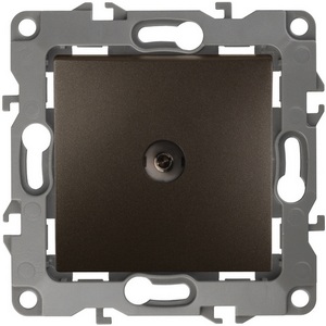 Изображение товара ТВ-розетка встраиваемая проходная (бронза) ЭРА 12-3102-13
