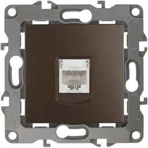 Изображение товара Розетка встраиваемая Ethernet RJ-45 (бронза) ЭРА 12-3107-13