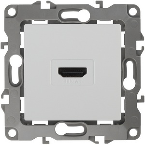 Изображение товара Розетка встраиваемая HDMI (белый) ЭРА 12-3114-01