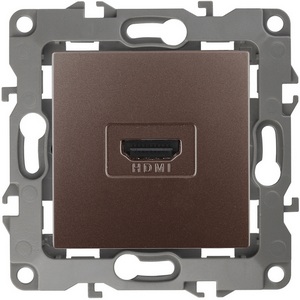 Изображение товара Розетка встраиваемая HDMI (бронза) ЭРА 12-3114-13