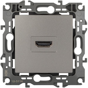 Изображение товара Розетка встраиваемая HDMI (титан) ЭРА 12-3114-16