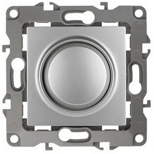 Изображение товара Диммер встраиваемый (алюминий) ЭРА 12-4101-03