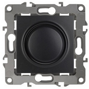 Изображение товара Диммер встраиваемый (антрацит) ЭРА 12-4101-05