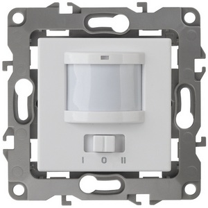 Изображение товара Датчик движения встраиваемый двухпроводный с подсветкой (белый) ЭРА 12-4103-01