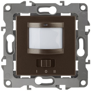 Изображение товара Датчик движения встраиваемый двухпроводный с подсветкой (бронза) ЭРА 12-4103-13
