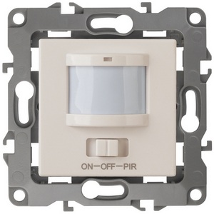 Изображение товара Датчик движения встраиваемый двухпроводный с подсветкой (слоновая кость) ЭРА 12-4104-02