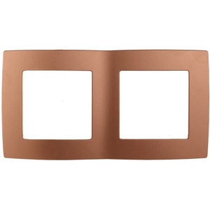 Изображение товара Рамка на 2 поста (медь) ЭРА 12-5002-14