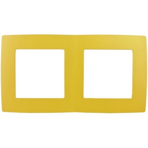 Изображение товара Рамка на 2 поста (желтый) ЭРА 12-5002-21