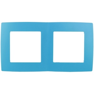 Изображение товара Рамка на 2 поста (голубой) ЭРА 12-5002-28