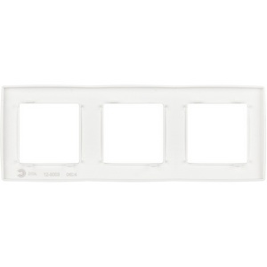 Изображение товара Рамка на 3 поста (белый матовый) ЭРА 12-5003-01М