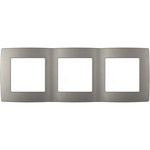 Изображение товара Рамка на 3 поста (титан) ЭРА 12-5003-16