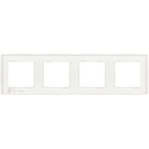 Изображение товара Рамка на 4 поста (белый матовый) ЭРА 12-5004-01М