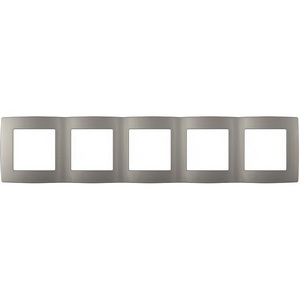 Изображение товара Рамка на 5 постов (титан) ЭРА 12-5005-16