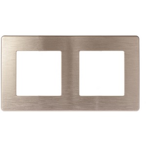 Изображение товара Рамка на 2 поста (шампань) ЭРА 12-5102-04