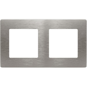 Изображение товара Рамка на 2 поста (титан) ЭРА 12-5102-16