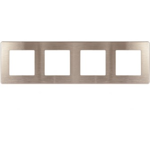 Изображение товара Рамка на 4 поста (шампань) ЭРА 12-5104-04