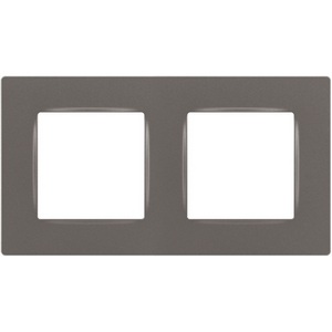 Изображение товара Рамка на 2 поста (титан) ЭРА 12-5202-16