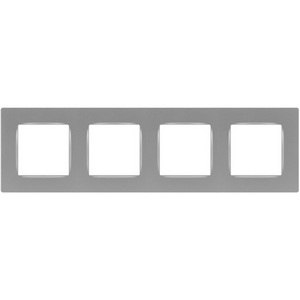 Изображение товара Рамка на 4 поста (алюминий) ЭРА 12-5204-03