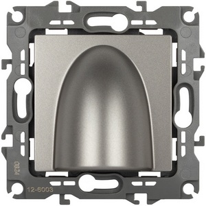 Изображение товара Вывод кабеля встраиваемый (титан) ЭРА 12-6003-16