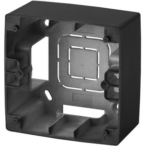 Изображение товара Коробка для накладного монтажа на 1 пост (антрацит) ЭРА 12-6101-05