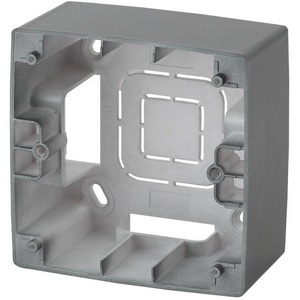 Изображение товара Коробка для накладного монтажа на 1 пост (графит) ЭРА 12-6101-12