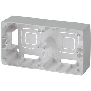 Изображение товара Коробка для накладного монтажа на 2 поста (алюминий) ЭРА 12-6102-03