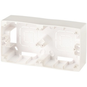 Изображение товара Коробка для накладного монтажа на 2 поста (перламутровый) ЭРА 12-6102-15