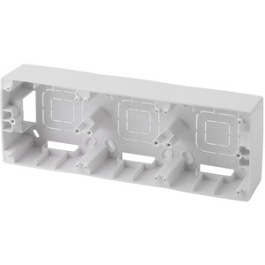 Изображение товара Коробка для накладного монтажа на 3 поста (белый) ЭРА 12-6103-01