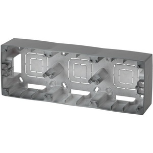 Изображение товара Коробка для накладного монтажа на 3 поста (графит) ЭРА 12-6103-12