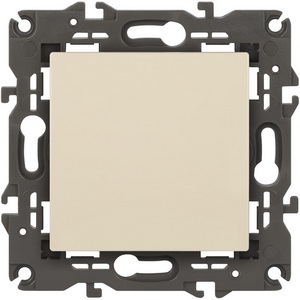 Изображение товара Проходной переключатель одноклавишный встраиваемый (слоновая кость) ЭРА 14-1103-02