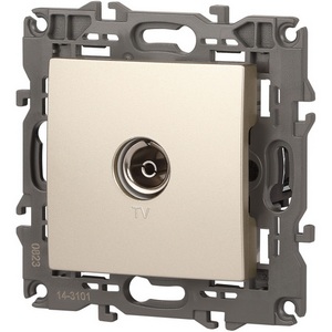 Изображение товара ТВ-розетка встраиваемая (шампань) ЭРА 14-3101-04