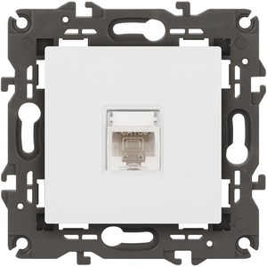 Изображение товара Розетка встраиваемая Ethernet RJ-45 (белый матовый) ЭРА 14-3107-01М