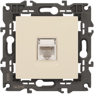 Изображение товара Розетка встраиваемая Ethernet RJ-45 (слоновая кость) ЭРА 14-3107-02