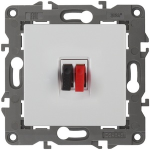 Изображение товара Акустическая розетка встраиваемая (белый) ЭРА 14-3111-01