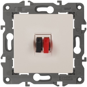 Изображение товара Акустическая розетка встраиваемая (слоновая кость) ЭРА 14-3111-02
