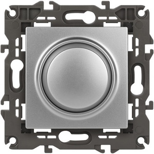 Изображение товара Диммер встраиваемый (алюминий) ЭРА 14-4101-03