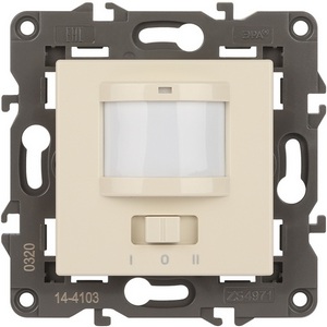 Изображение товара Датчик движения встраиваемый двухпроводный (слоновая кость) ЭРА 14-4103-02