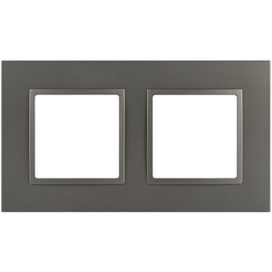 Изображение товара Рамка на 2 поста (титан) ЭРА 14-5012-16