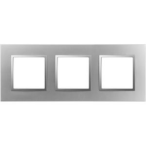 Изображение товара Рамка на 3 поста (алюминий) ЭРА 14-5013-03