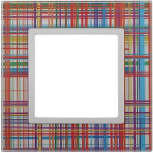 Изображение товара Рамка на 1 пост (прозрачный, белый) ЭРА 14-5101-00