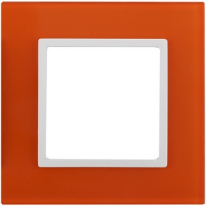 Изображение товара Рамка на 1 пост (оранжевый, белый) ЭРА 14-5101-22