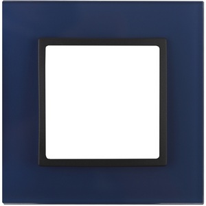 Изображение товара Рамка на 1 пост (синий, антрацит) ЭРА 14-5101-29