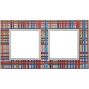 Изображение товара Рамка на 2 поста (прозрачный, белый) ЭРА 14-5102-00