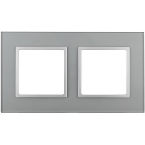 Изображение товара Рамка на 2 поста (алюминий) ЭРА 14-5102-03